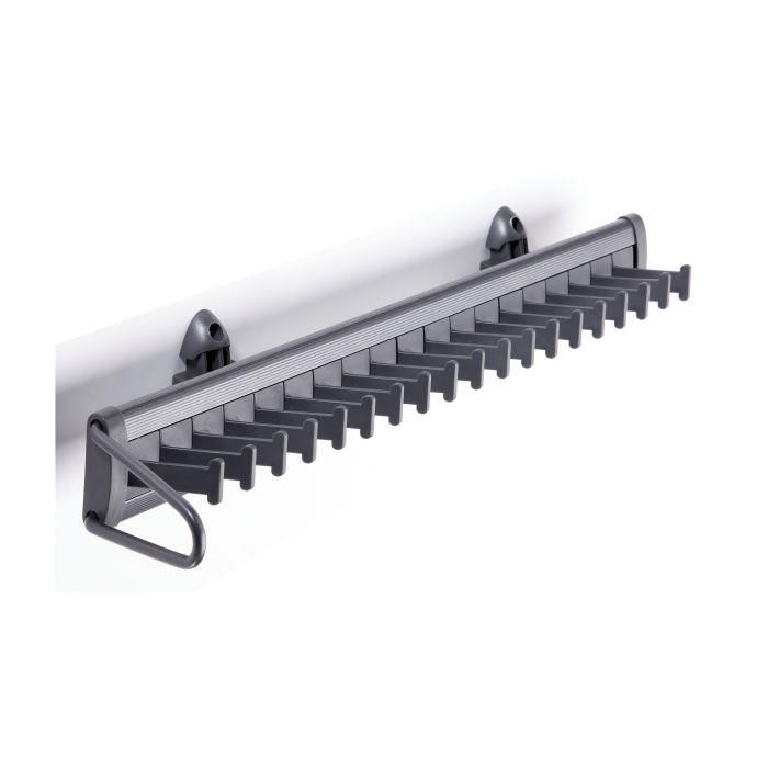 TIE RACK G Tie Rack - Grey Finish