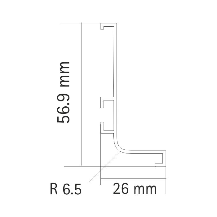 Gola Profile L Type 3000MM SSF