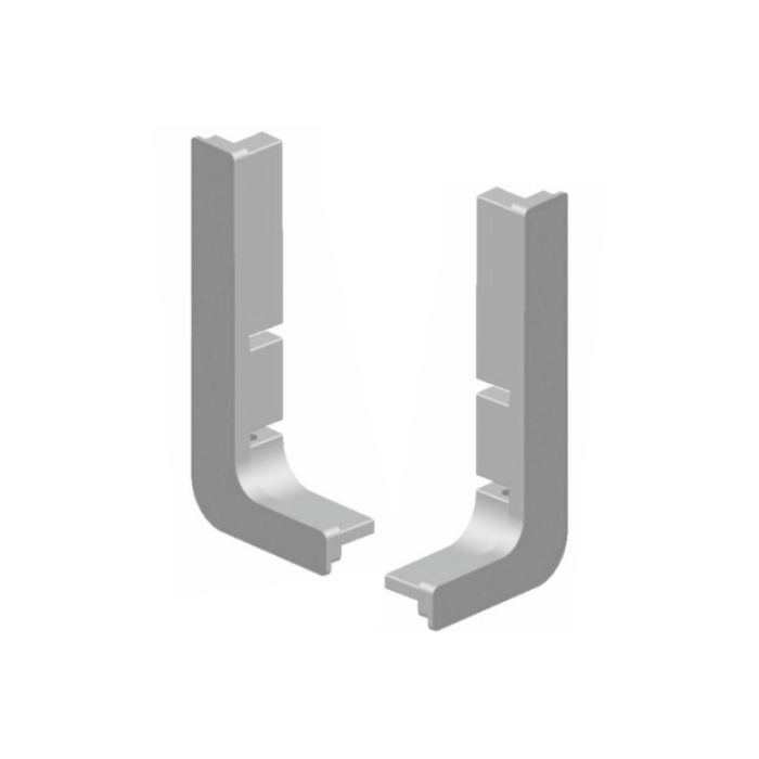 Left - L gola profile cover, AS0040 Gola Profile End  Cap for  L Type with screws- SA Finish