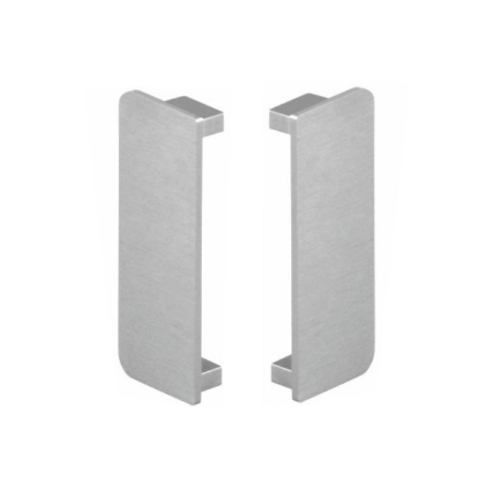 Left C gola profile cover, AS0135  Gola Profile End  Cap  for C Type with screws - SS Finish
